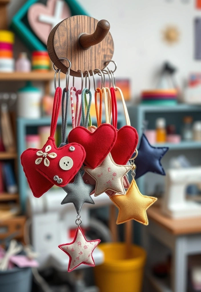 15 Easy Sewing Crafts for Beginners That'll Boost Your Confidence (You Can Do #7 in an Hour!) - 3. Handy Keychains