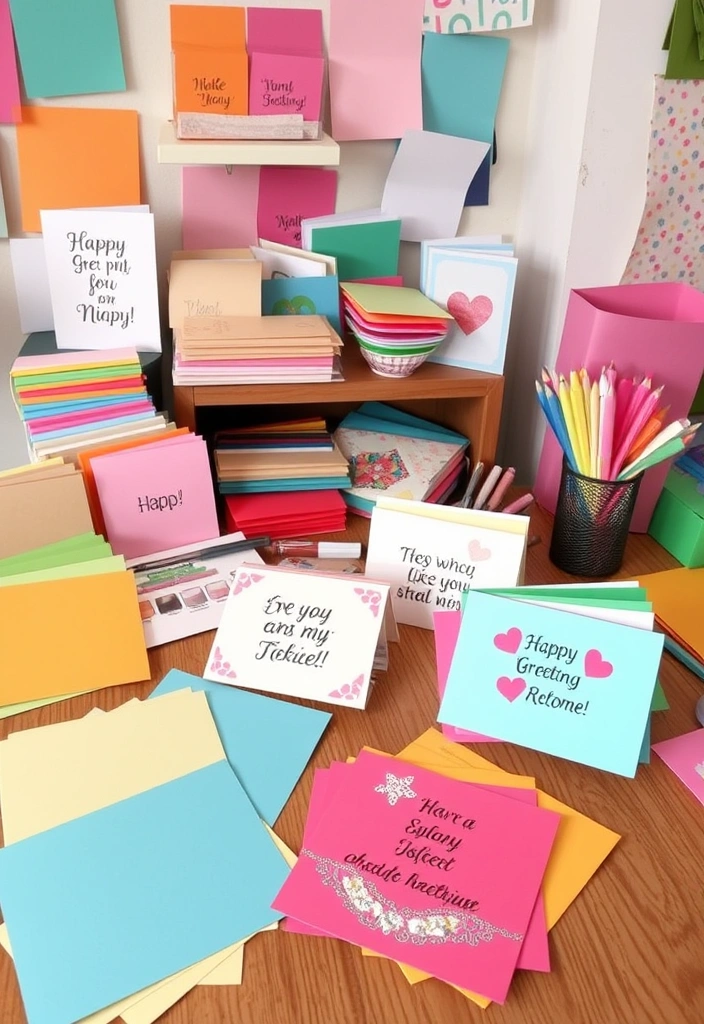 16 Relaxing Art Projects for Adults That’ll Help You Unwind (Your Inner Artist Will Thank You!) - 15. DIY Greeting Cards