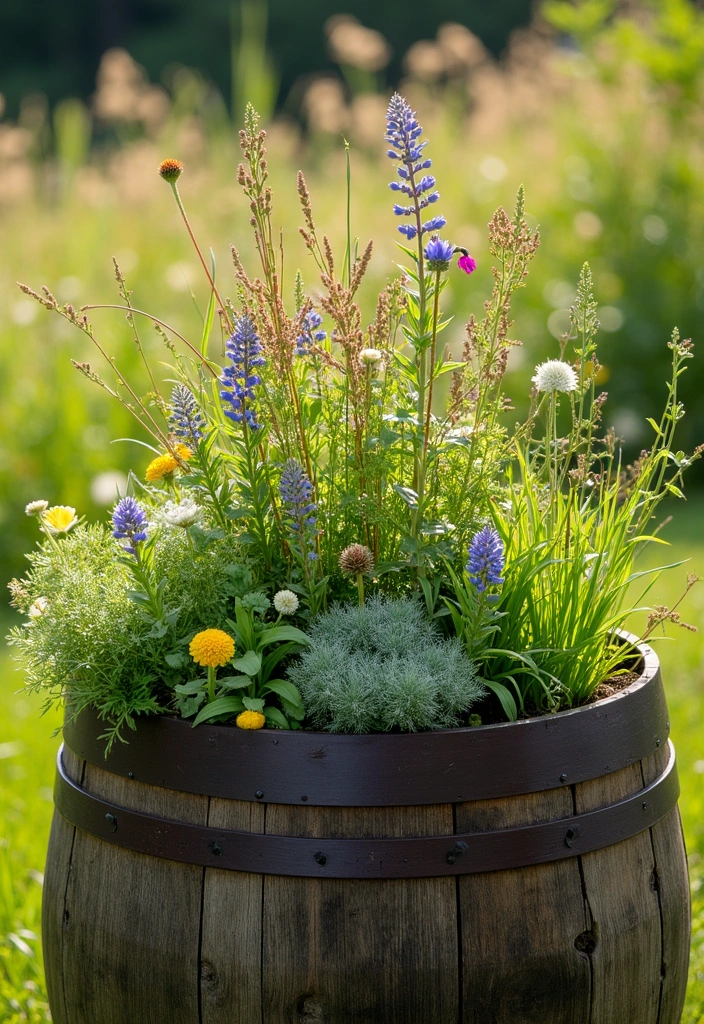 14 Container Chaos Gardening Ideas That Are Perfect for Beginners (Don’t Miss #11!) - 9. Naturalistic Plantings