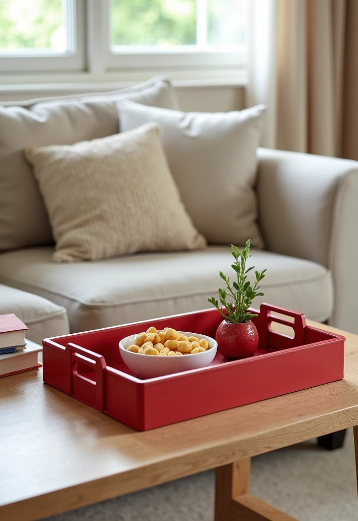 12 Cherry Decor Ideas That Will Make Your Space Pop with Color (You Won't Believe #5!) - 11. Cherry Decorative Trays