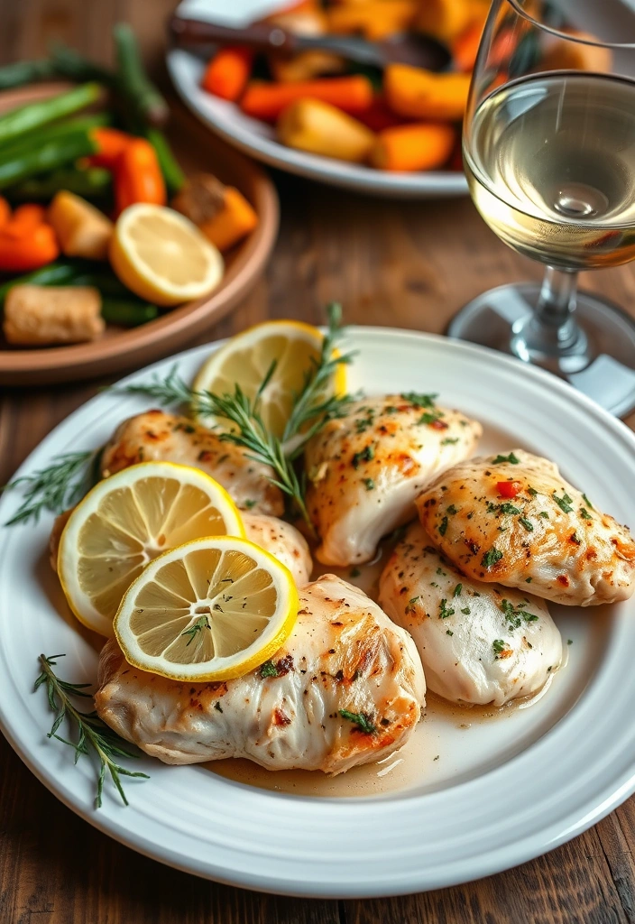 20 Flavorful Slow Cooker Recipes That Make Dinner a No-Brainer (Your New Favorite Is #9!) - 9. Lemon Garlic Herb Chicken