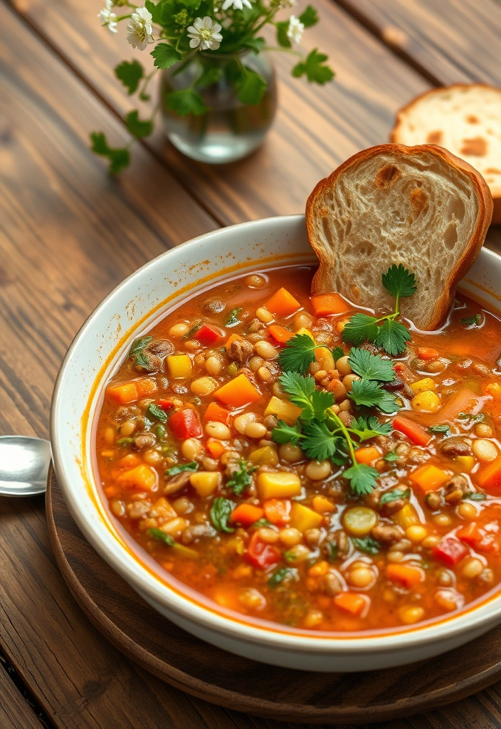 20 Flavorful Slow Cooker Recipes That Make Dinner a No-Brainer (Your New Favorite Is #9!) - 4. Vegetable Lentil Soup