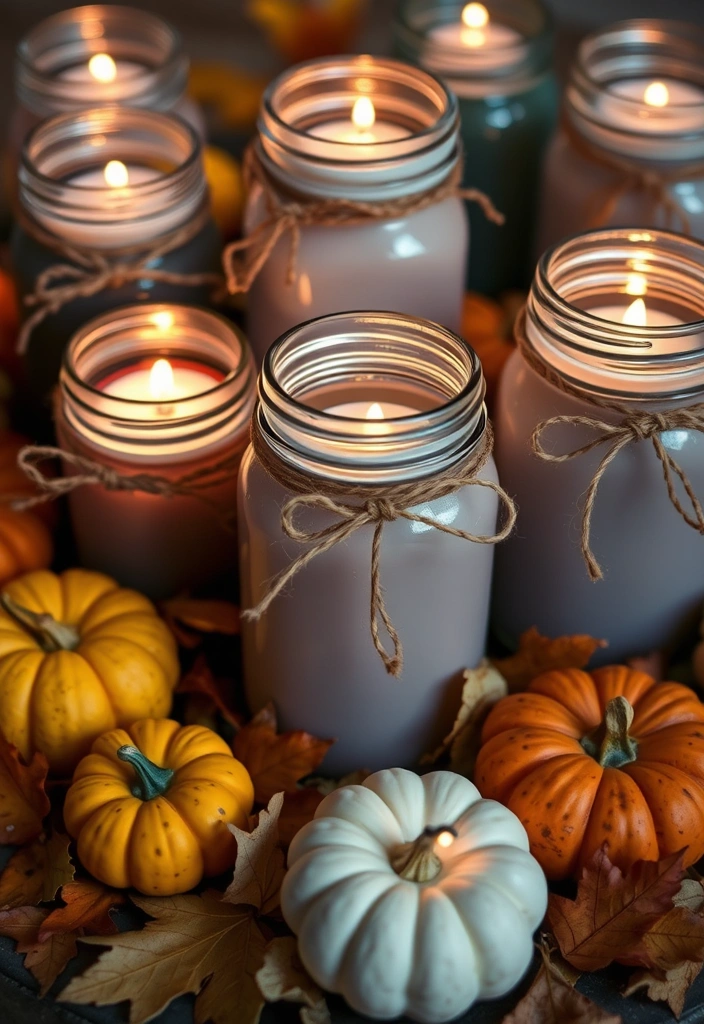 25 Mind-Blowing DIY Projects That'll Transform Your Home on a Budget! - 1. Upcycled Mason Jar Candle Holders