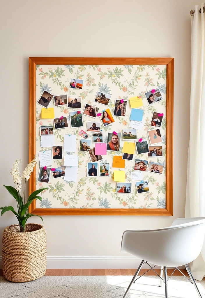 25 Mind-Blowing DIY Projects That'll Transform Your Home on a Budget! - 4. Fabric-Covered Bulletin Board