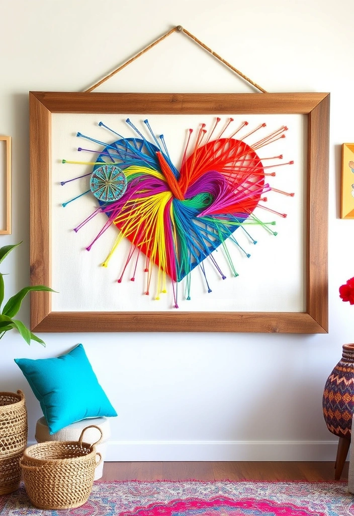 25 Mind-Blowing DIY Projects That'll Transform Your Home on a Budget! - 17. DIY String Art
