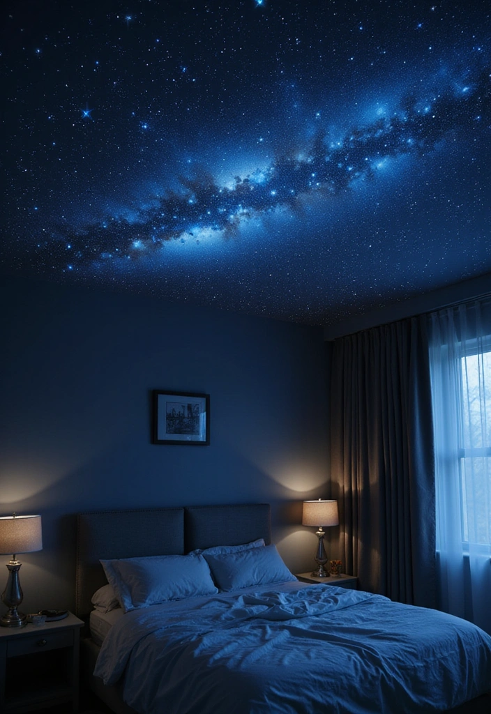 19 DIY Lighting Projects That'll Instantly Elevate Your Home Aesthetic! - 6. DIY Starry Night Ceiling