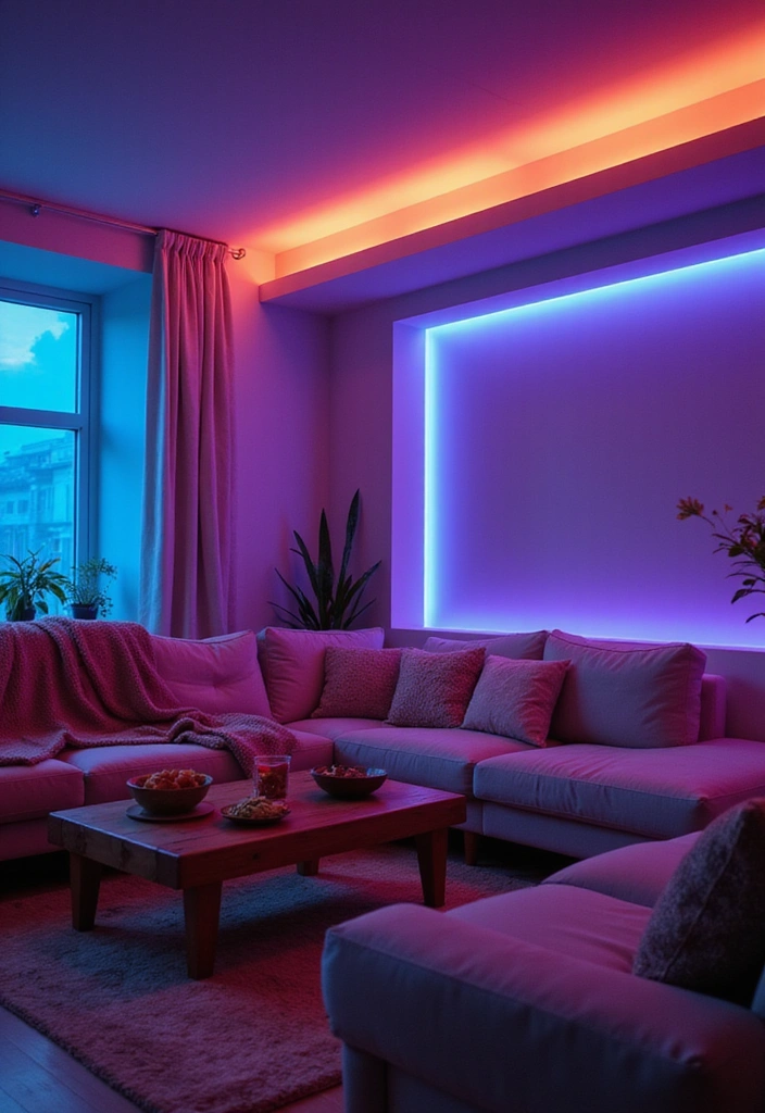 19 DIY Lighting Projects That'll Instantly Elevate Your Home Aesthetic! - 3. Color-Changing LED Strip Lights