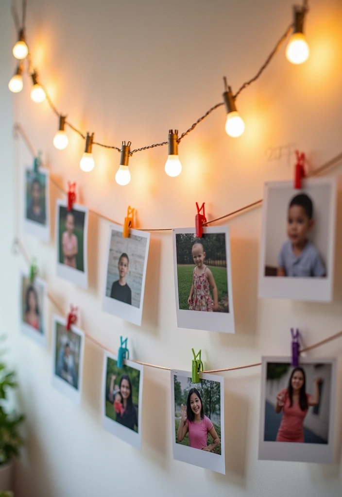 15 Fabulous Home Aesthetic DIY Projects That'll Transform Your Space on a Budget! - 14. Creative Photo Display