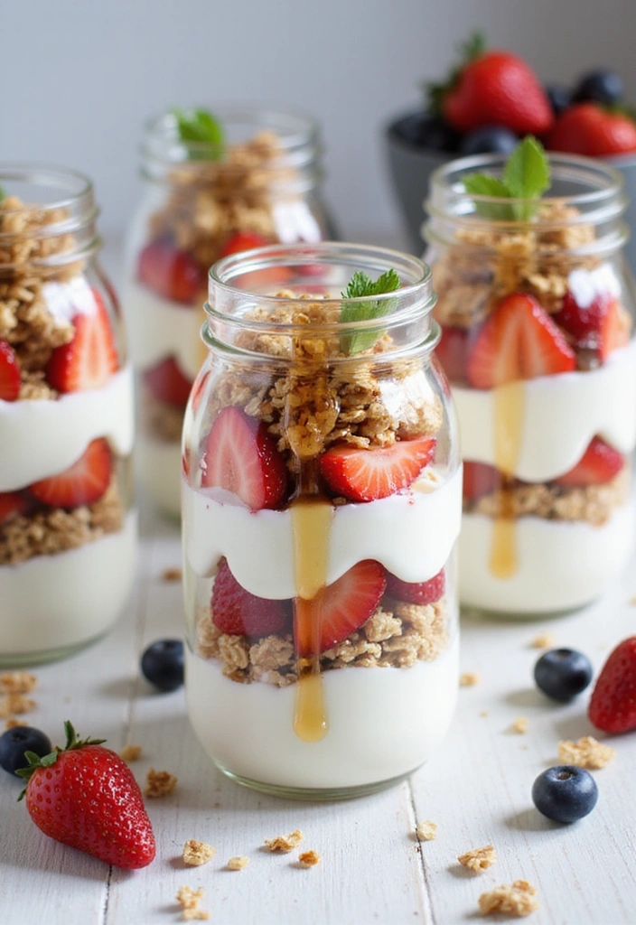 15 Quick and Easy Spring Meal Prep Ideas That'll Transform Your Weeknight Dinners! - 11. Greek Yogurt Parfaits