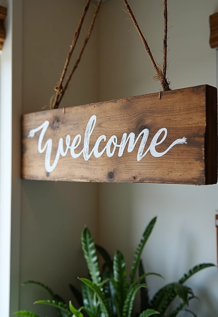 15 Fabulous Home Aesthetic DIY Projects That'll Transform Your Space on a Budget! - 10. Rustic Wood Signage