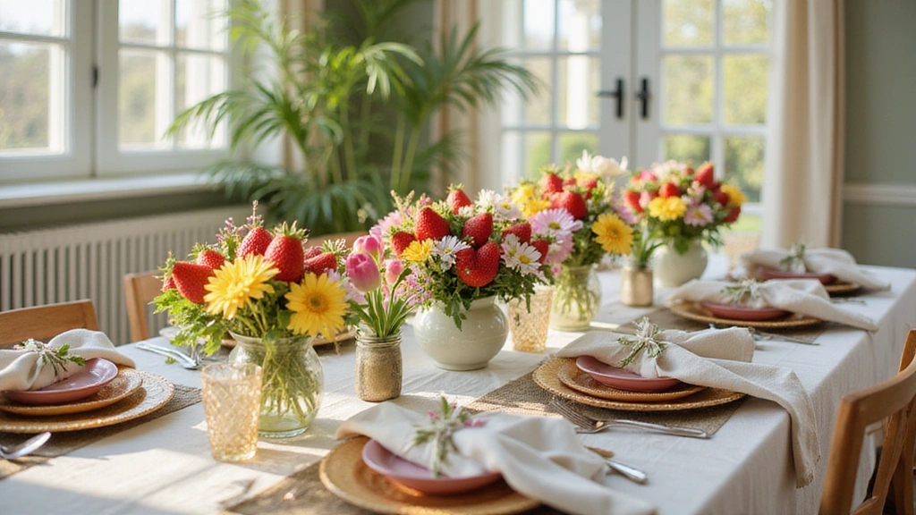 22 Spring-Inspired Strawberry Centerpieces That Bring Life to Your Table!