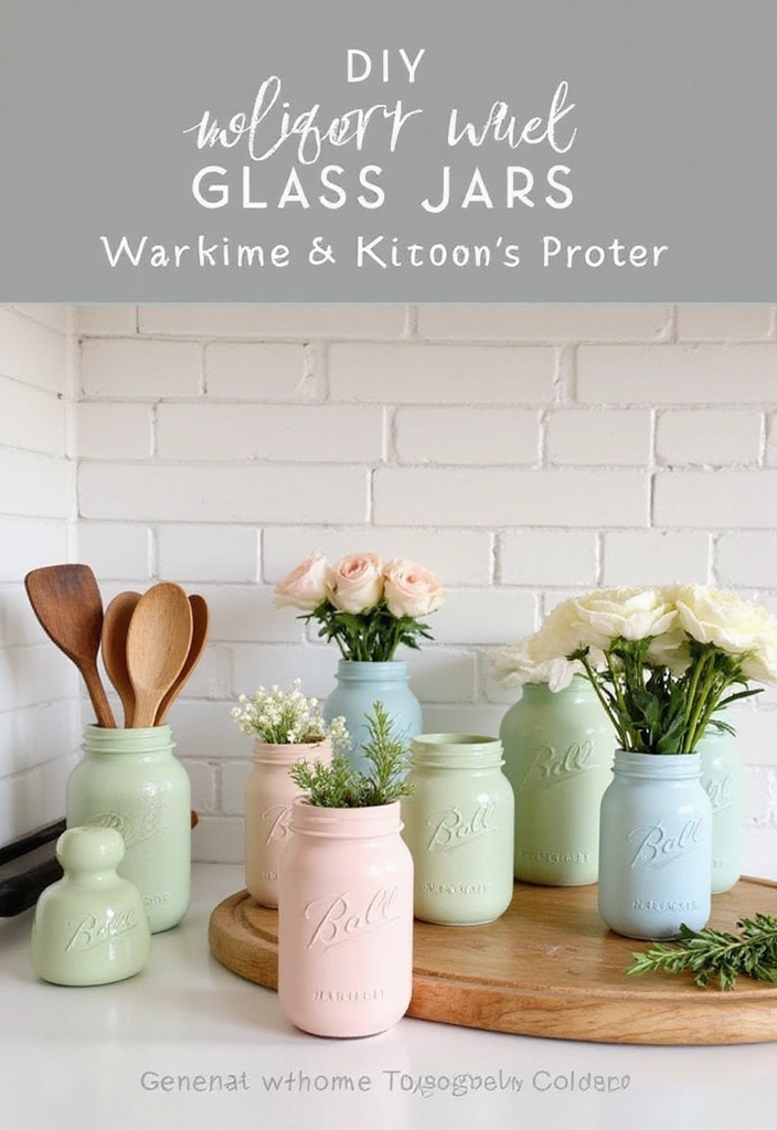 16 DIY Spring Cleaning Decor Hacks That Will Revitalize Your Home! - 2. Upcycled Glass Jars