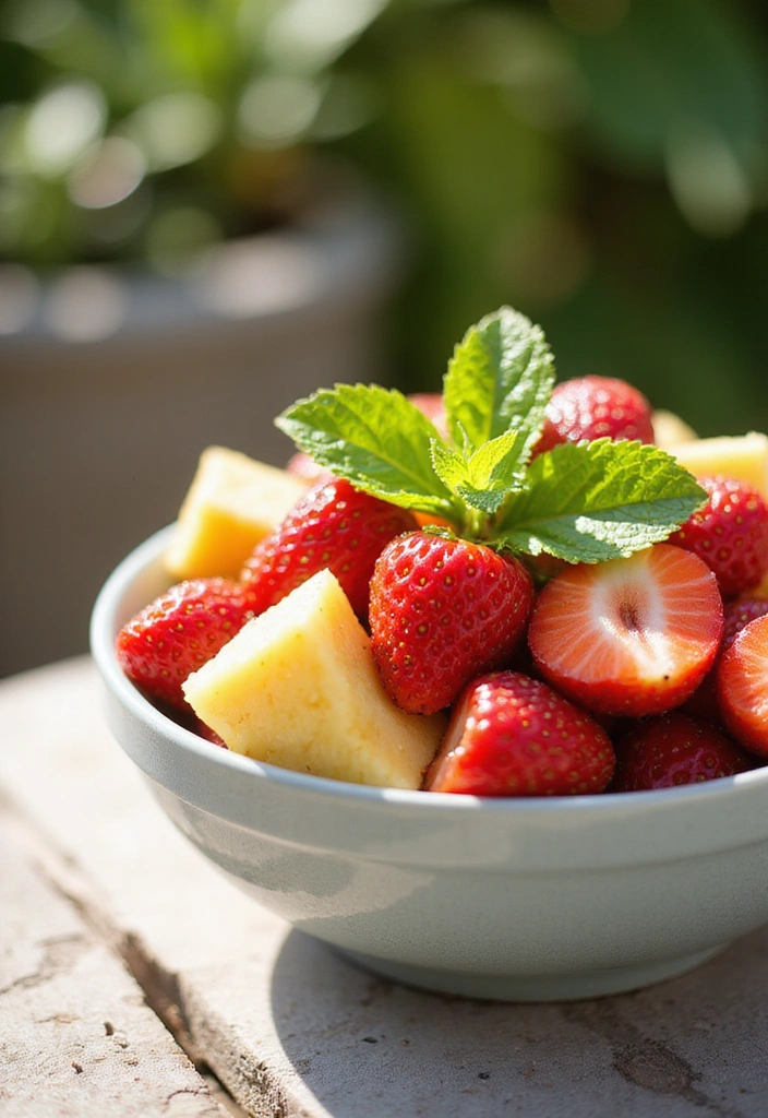 22 Spring-Inspired Strawberry Centerpieces That Bring Life to Your Table! - 7. Strawberry and Pineapple Fusion
