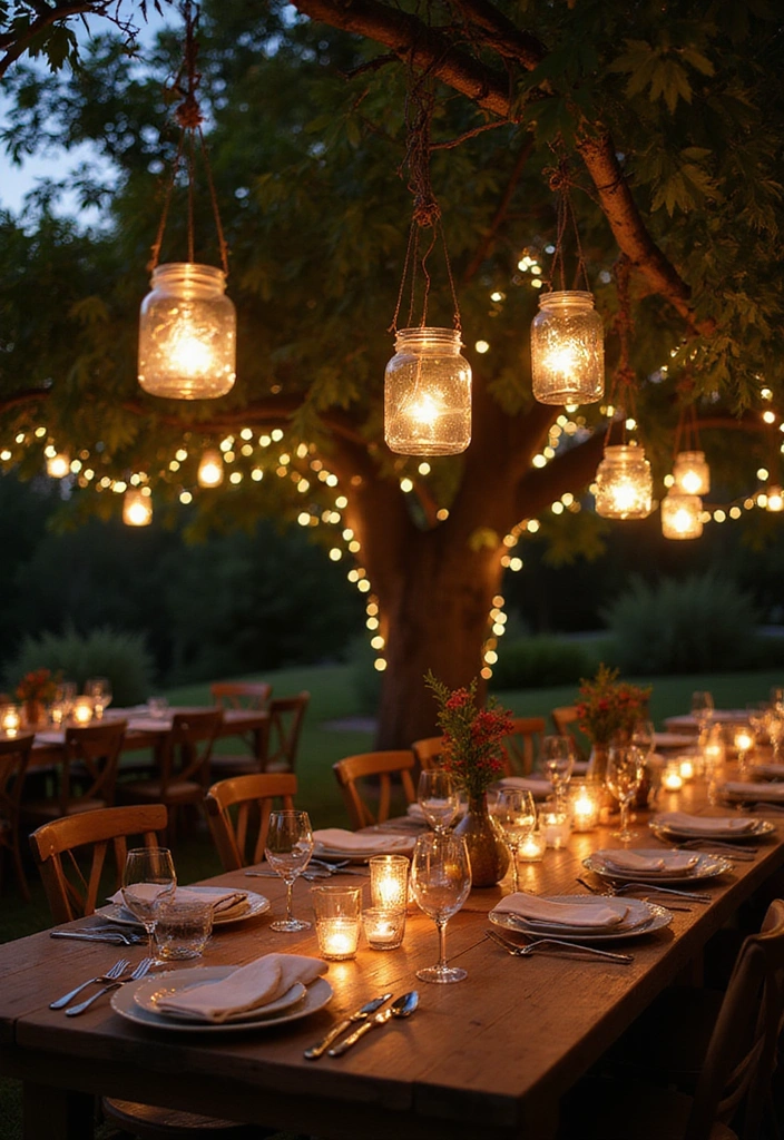 19 DIY Lighting Projects That'll Instantly Elevate Your Home Aesthetic! - 7. Hanging Jar Lanterns