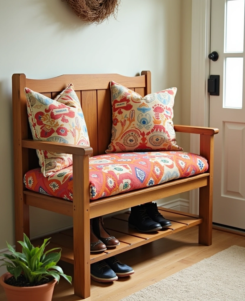 15 Fabulous Home Aesthetic DIY Projects That'll Transform Your Space on a Budget! - 15. DIY Entryway Bench