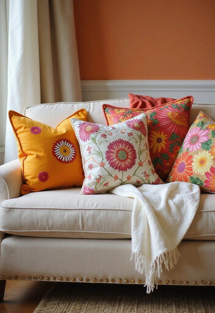 16 DIY Spring Cleaning Decor Hacks That Will Revitalize Your Home! - 10. Decorative Throw Pillows
