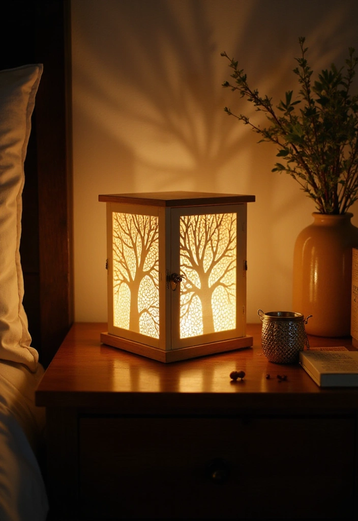 19 DIY Lighting Projects That'll Instantly Elevate Your Home Aesthetic! - 19. DIY Shadow Box Night Light