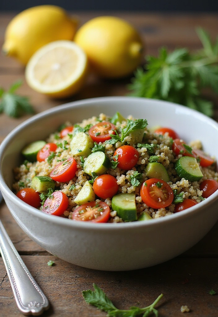 15 Quick and Easy Spring Meal Prep Ideas That'll Transform Your Weeknight Dinners! - 1. Zesty Quinoa Salad