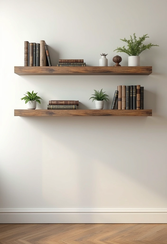 15 Fabulous Home Aesthetic DIY Projects That'll Transform Your Space on a Budget! - 13. DIY Floating Shelves