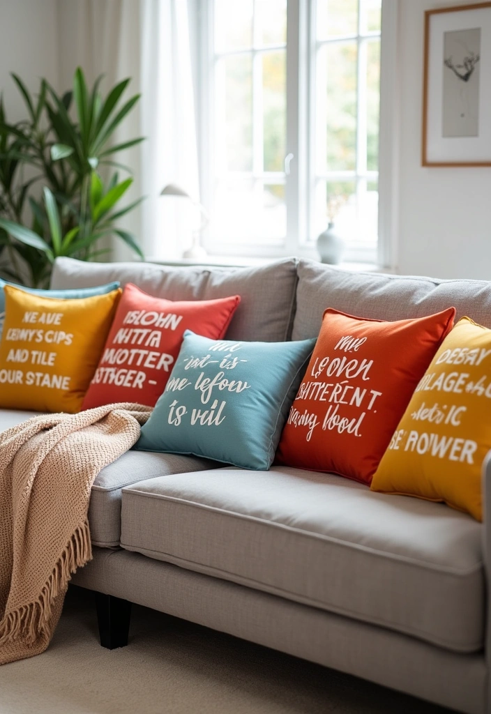 15 Fabulous Home Aesthetic DIY Projects That'll Transform Your Space on a Budget! - 9. Personalized Throw Pillows