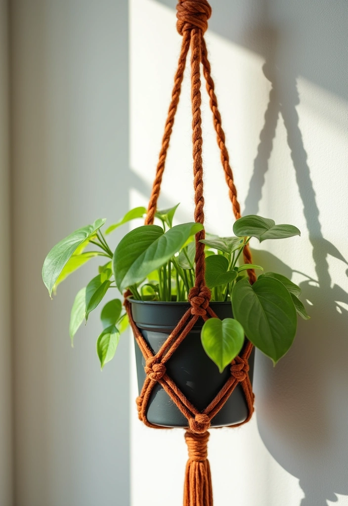 15 Fabulous Home Aesthetic DIY Projects That'll Transform Your Space on a Budget! - 1. DIY Macrame Plant Hangers