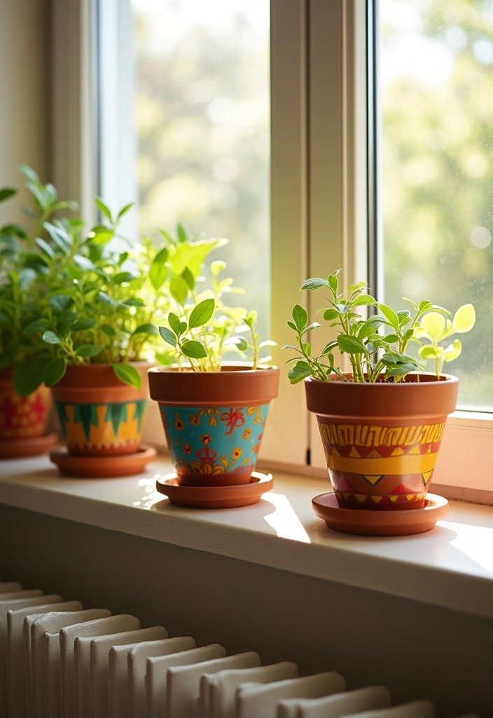 15 Fabulous Home Aesthetic DIY Projects That'll Transform Your Space on a Budget! - 5. Hand-Painted Terracotta Pots