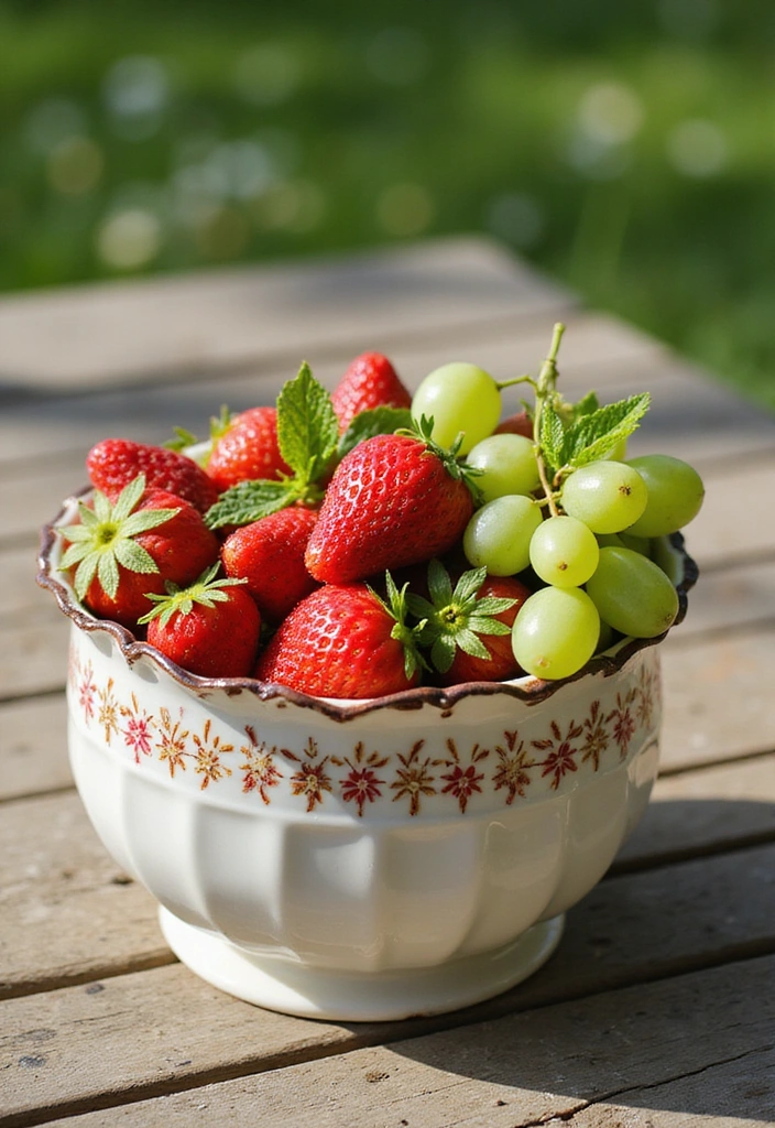 22 Spring-Inspired Strawberry Centerpieces That Bring Life to Your Table! - 9. Strawberry and Grape Medley