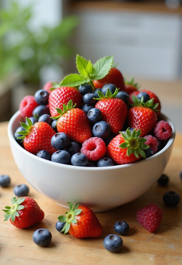 22 Spring-Inspired Strawberry Centerpieces That Bring Life to Your Table! - 20. Strawberry and Berry Medley Centerpiece